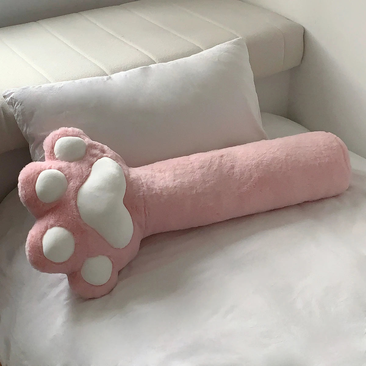 Almohada con forma de pata de gato muy suave y fácil de lavar
