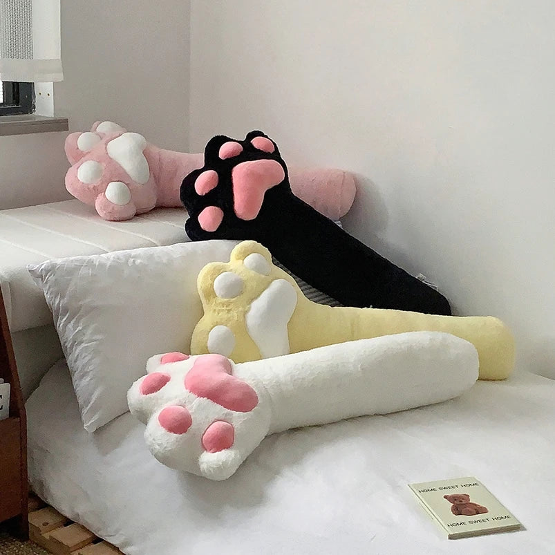 Almohada con forma de pata de gato muy suave y fácil de lavar